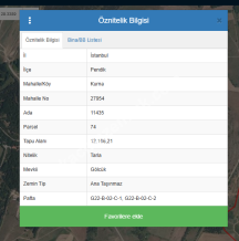Pendik'Te Satılık Tarla