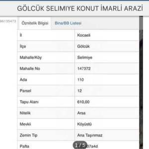 Kocaeli/Gölcük/Selimiye'de Katkarşılığı Arsa 3