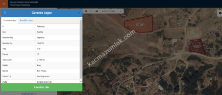 Tekirdağ Şarköy Tepeköy Mah. Satılık Üzüm Bağı 5