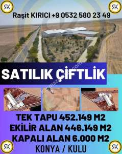 Kulu Bahadırlı Mahallesinde Satılık Çiftlik 452.149 M2 31