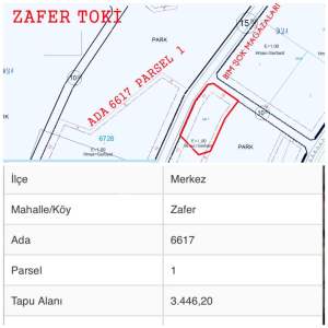 Aksaray Zafer Mahallesi Toki Satılık Arsa 1