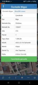 Çanakkale Biga Örtülüce Koy İçi Arsa 2