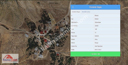 Elazığ Güneytepe Köy İçinde Konumlu 640 M2 Satılık 1