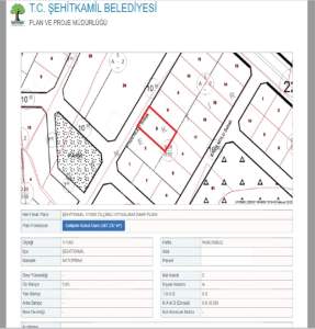 Şehitkamil Aktoprak Da 587 M2 A2 Tek Tapu Arsa 2