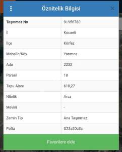 Körfez İlimtepede Acil Satılık Deniz Manzaralı Arsa 3