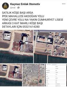 Yeni Çevre Yolu Na Yakın Cumhuriyet Lisesi Arkası Köşe 1