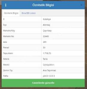 Kütahya Altıntaş Çayırbaşı 1719M2 Satılık Tarla 5