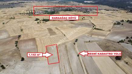 Kütahya Altıntaş Karaağaç' Da 1142 M2 Satılık Tarla 6