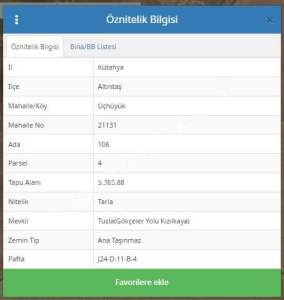 Kütahya Altıntaş Üçüyük' De 5385M2 Satılık Tarla 10