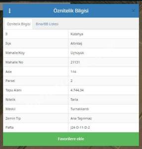 Kütahya Altıntaş Üçhüyük' De 4744 M2 Satılık Tarla 8