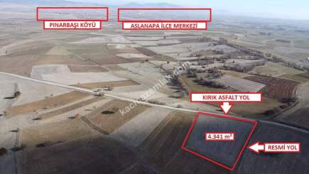 Kütahya Aslanapa Ballıbaba' Da 4340 M2 Satılık Arsa 1