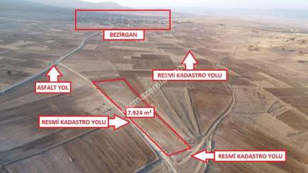 Kütahya Aslanapa Bezirgan'da 7924M2 Satılık Tarla 1
