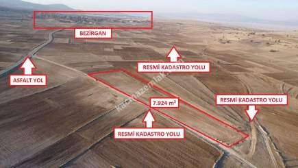 Kütahya Aslanapa Bezirgan'da 7924M2 Satılık Tarla 9