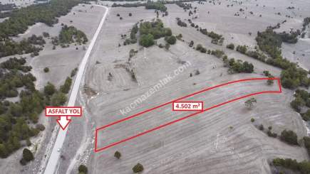 Kütahya Aslanapa Çamırdık' Da 4502 M2 Satılık Tarla 8