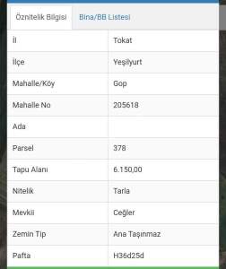 Tokat Yesılyurt Gaziosmanda Yola Yakın Satılık Tarla 3