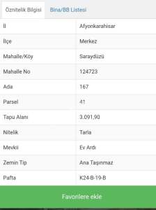 Afyon Saraydüzünde Satılık Tarla 2