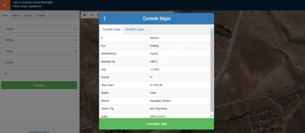 Ankara Gölbaşı Oyaca'da İmara 350M Yakın Satılık Tarla 1