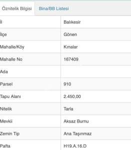 Gönen Kınalar Köyü, 2.500 M2, Satılık Arsa 3