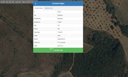 Bursa Mudanya Mirzaoba Köyü’nde Satılık 1545 M² Tarla 8