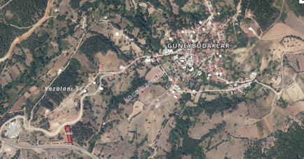 Bursa Güneybudaklar Köyünde 1.383,77M2 Satılık Tarla