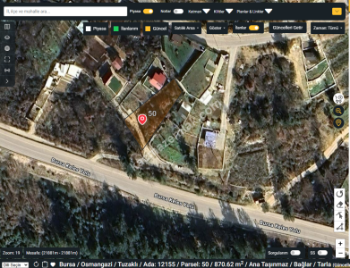 Bursa Osmangazi Tuzaklı Köyünde Satılık Tarla 870 M2 1