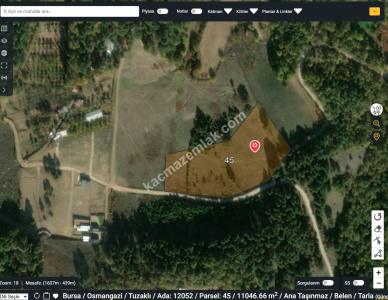 Bursa Osmangazi Tuzaklı Köyün De Satılık Tarla 11046M2 10
