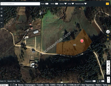 Bursa Osmangazi Tuzaklı Köyün De Satılık Tarla 11046M2 4