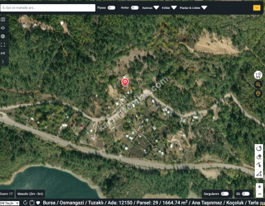 Bursa Osmangazi Uludağ Tuzaklı Köyü Satılık Tarla