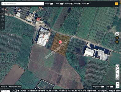 Bursa Yıldırım Samanlı Mh. 5130 M2 Satılık Tarla. 8
