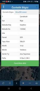 Çanakkale Biga Geyikkırı Köyünde Satılık Arsa 3