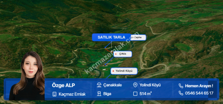 Biga Yolindi Köyü'nde Yola Cephe Satılık Bahçe ! 3