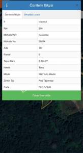 Şile Karakiraz Mh Satılık 1100 M2 Tarla Ormana Sınır 2