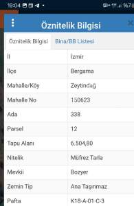 İzmir Bergama'da Satılık Zeytinli Tarla 3