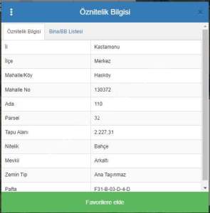 Kastamonu Has Köy De Satılık Tarla 1