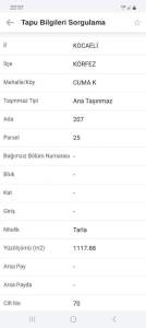 Körfez/Cuma Köyünde 1 Dönümlük İçinde Konteynırlı Arsa 4