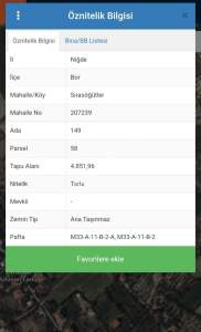 Niğde Bor Sırasöğütlerde Satılık Tarla 5