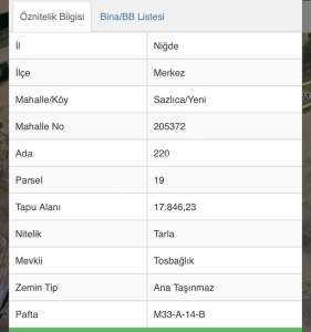 Niğde Sazlıca Yeni Mahalle 4 Adet Satılık Arsa 7