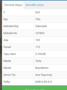 Siirt Tillo Hatrant Yolu Üzeri Satılık 5 Dönüm Tarla 7