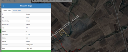 Tekirdağ Saray Osmanlı Köyünde Satılık Tarla 13