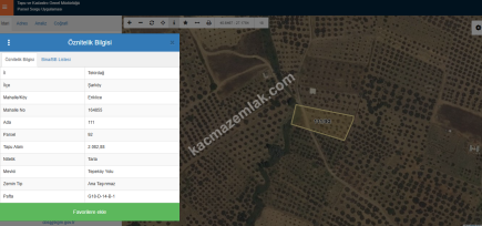 Tekirdağ Şarköy Eriklice Mahallesi Satılık Zeytinlik 8
