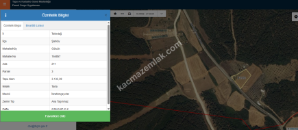 Tekirdağ Şarköy Gölcük Mahallesi Asfalta Sıfır Tarla 11