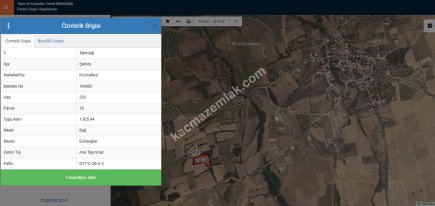 Tekirdağ Şarköy Kızzılcaterzi Mahallesi Satılık Tarla 11