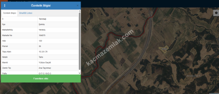 Tekirdağ Şarköy Yeniköy Mahallesi Satılık Tarla 13