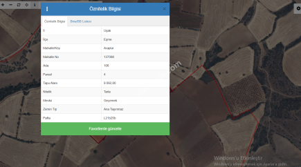 Uşak Eşme Araplar Köyünde Satılık Tarla 3