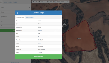 Uşak Eşme Şehitli Köyünde Satılık Tarla 2