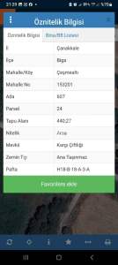 Çanakkale Biga Cesmeakti Mevkisinde. Villa Arsası 3