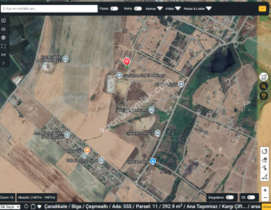 Çanakkale Biga Çeşmealtı Satılık Villa Arsa Arazi 293M2 3