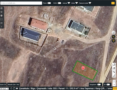 Çanakkale Biga Çeşmealtı Satılık Villa Arsa Arazi 293M2 1