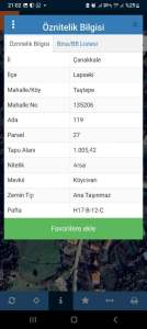 Çanakkale Lapseki Taştepe Köyü Satılık Villa Arsaları 6