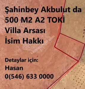 Akbulut Da 500 M2 A2 Toki Villa Arsası İsim Hakkı 1